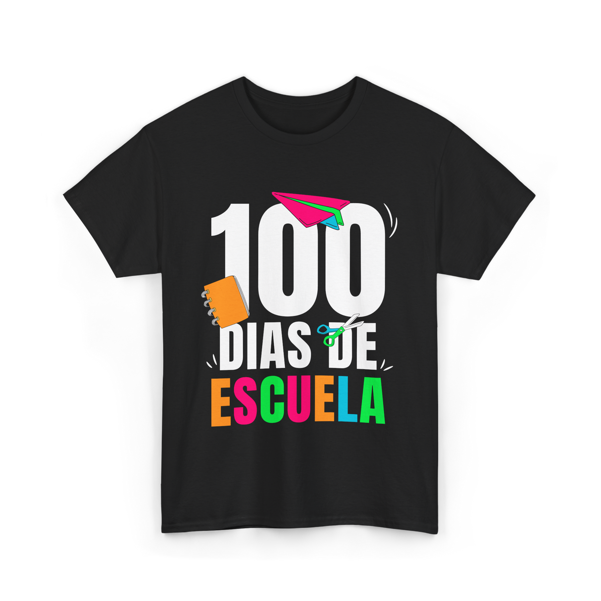 100 Dias De Escuela School Kids T-Shirt - Black