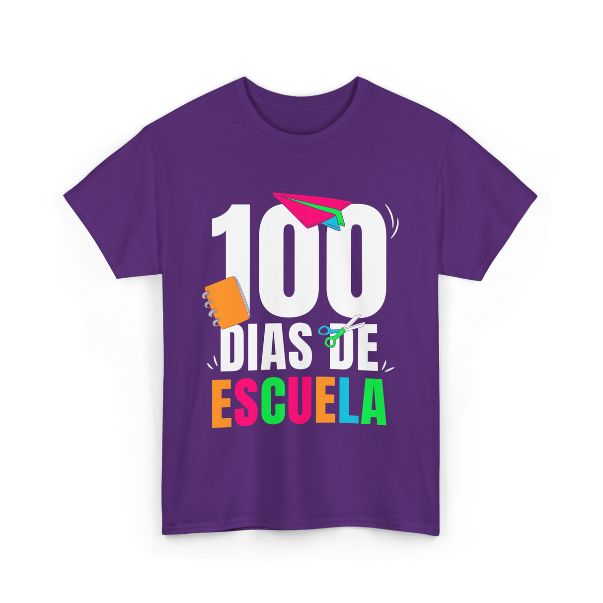 100 Dias De Escuela School Kids T-Shirt - Purple