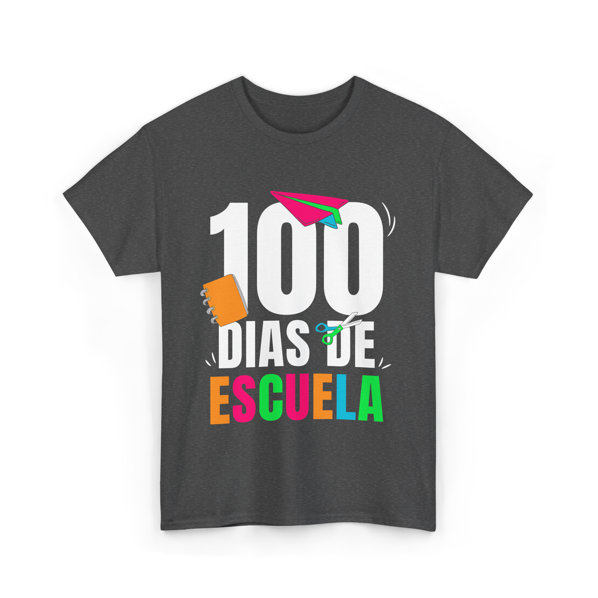 100 Dias De Escuela School Kids T-Shirt - Dark Heather