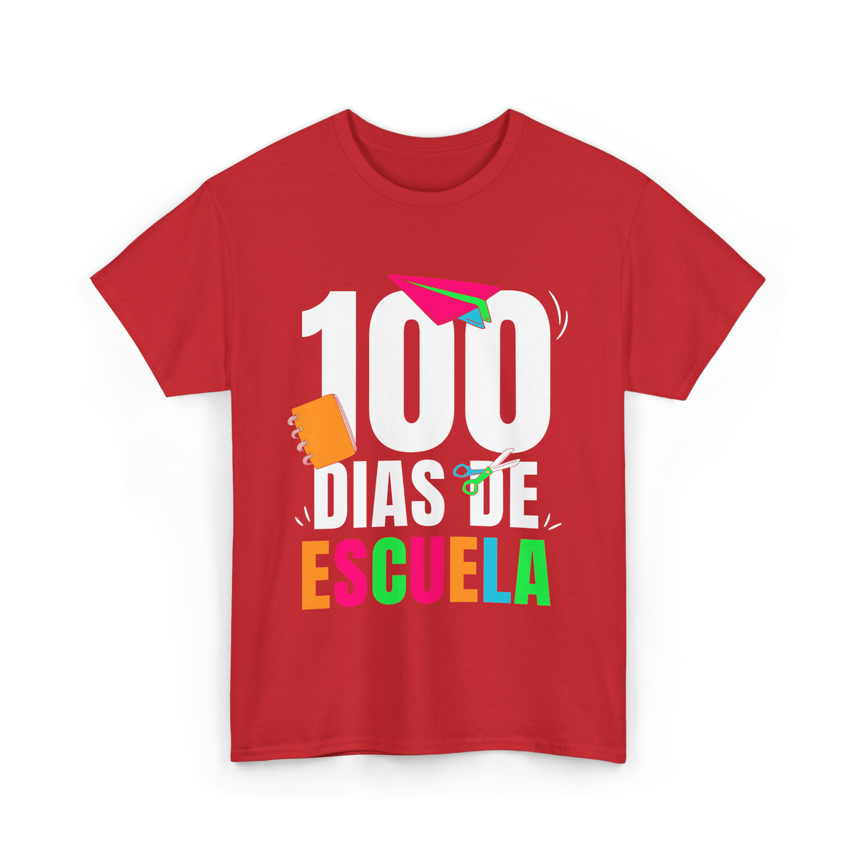 100 Dias De Escuela School Kids T-Shirt - Red