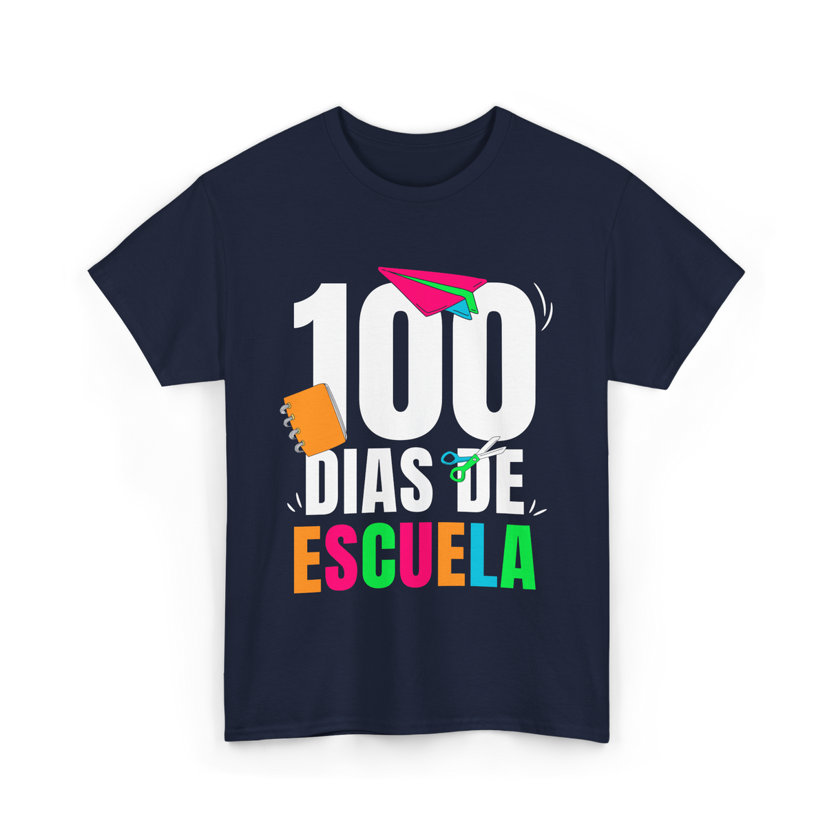 100 Dias De Escuela School Kids T-Shirt - Navy