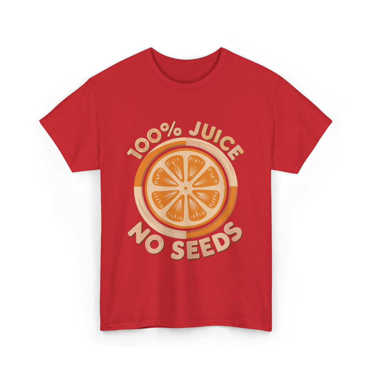 100 Juice No Seeds Juice T-Shirt - Red