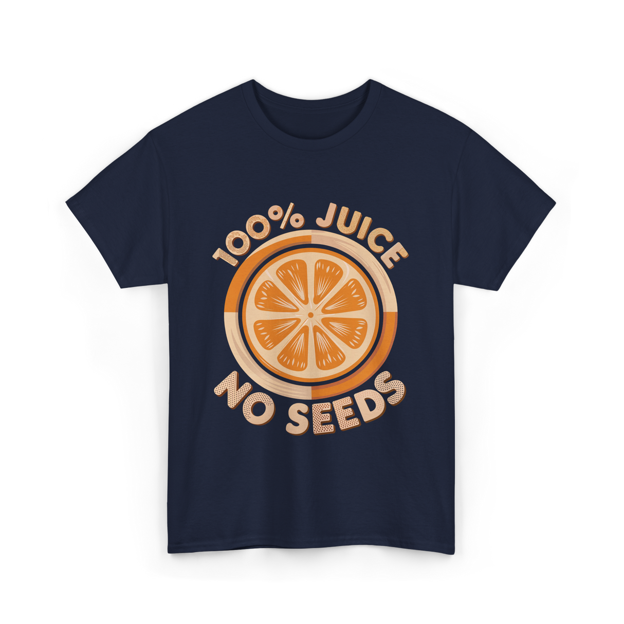100 Juice No Seeds Juice T-Shirt - Navy