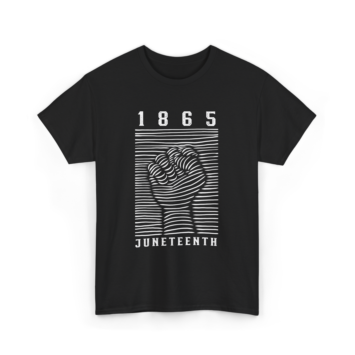 1865 Juneteenth Awareness T-Shirt - Black