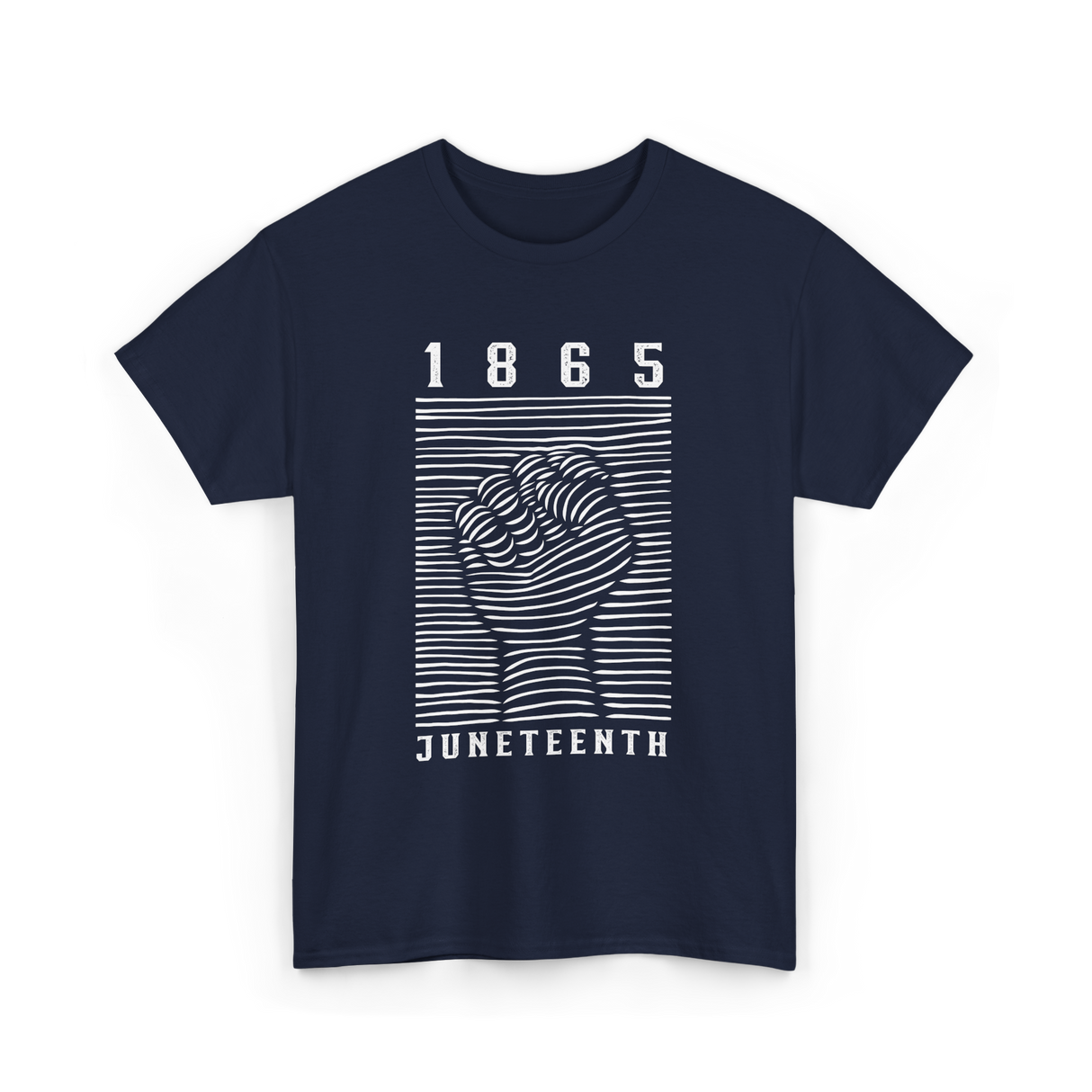 1865 Juneteenth Awareness T-Shirt - Navy