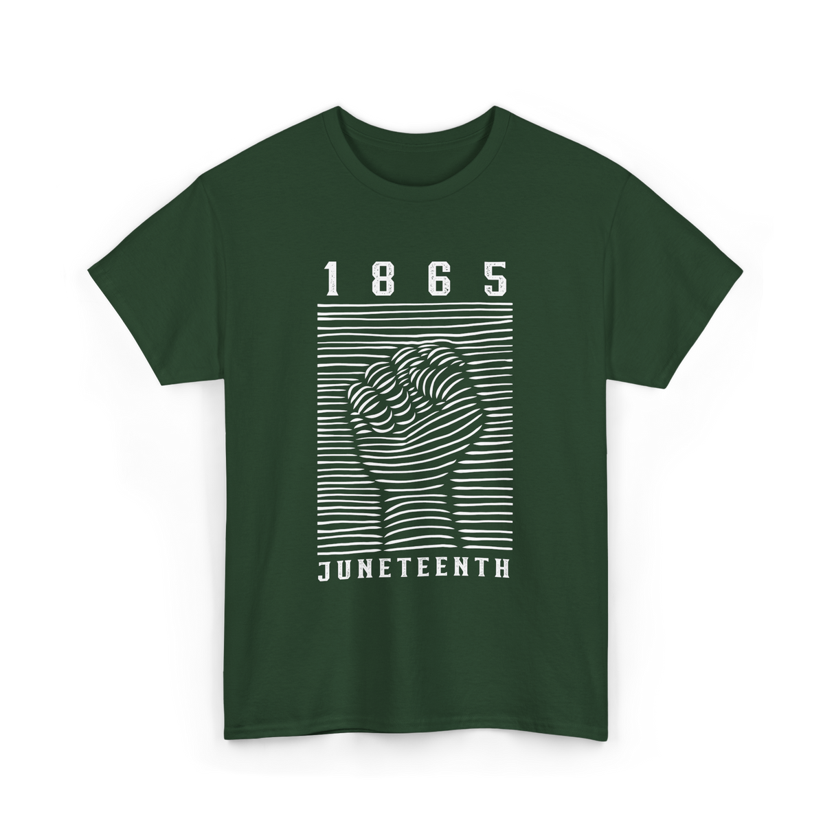 1865 Juneteenth Awareness T-Shirt - Forest Green