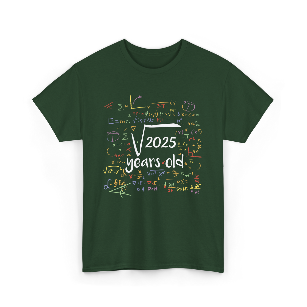 2025 Birthday Celebration Party T-Shirt - Forest Green