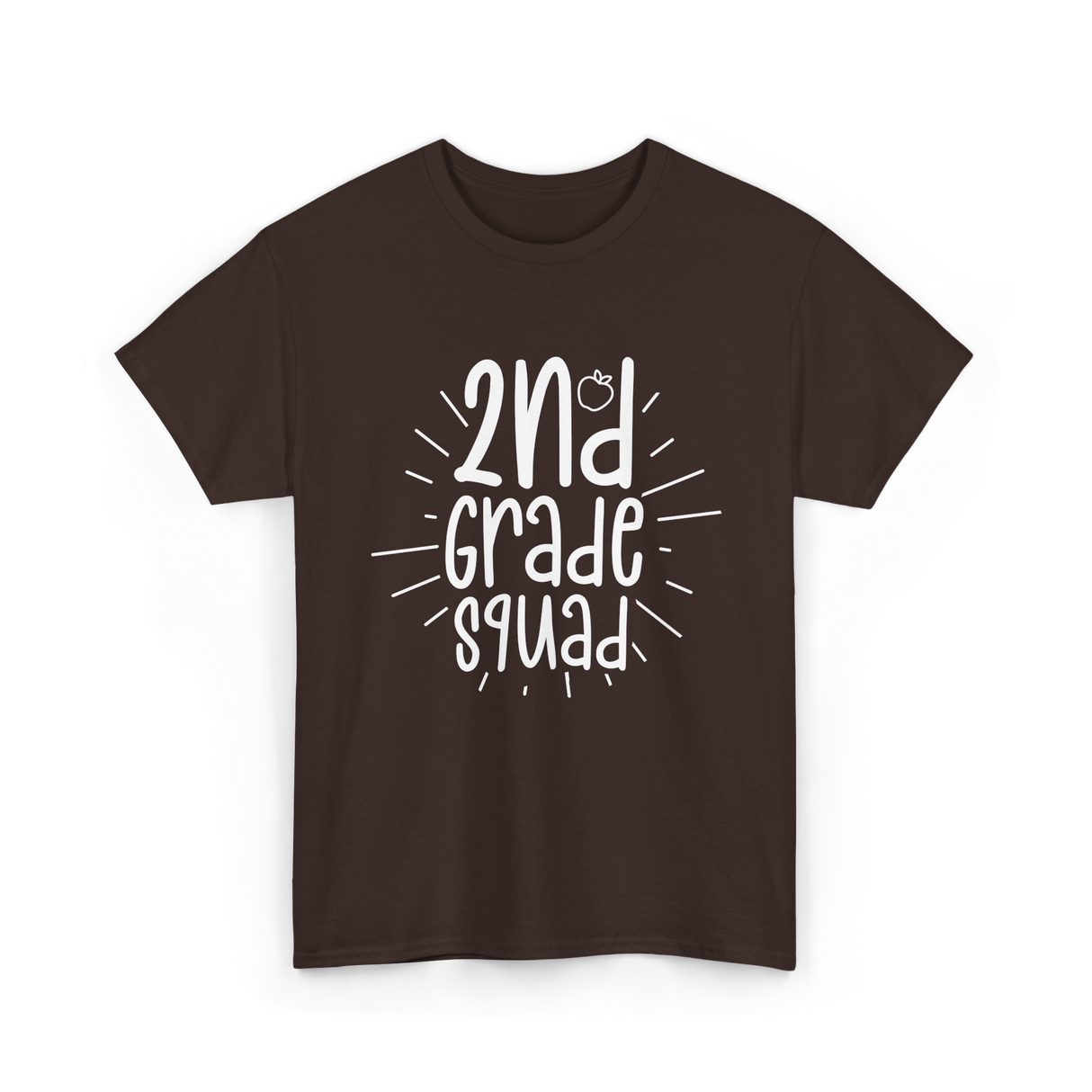 2nd Grade Squad School T-Shirt - Dark Chocolate