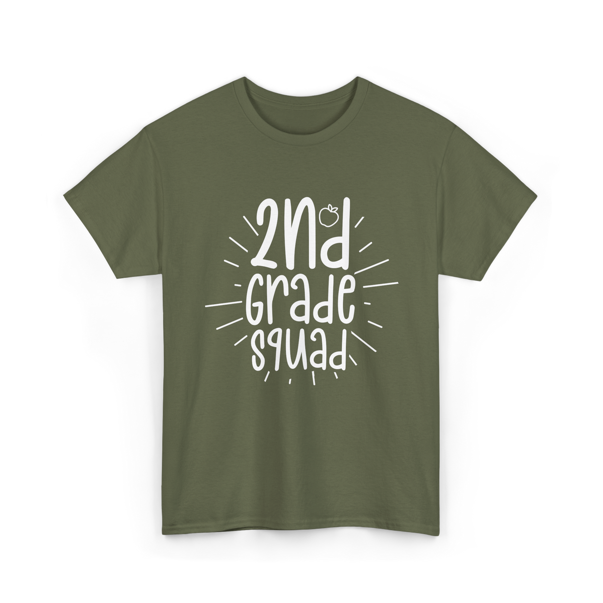 2nd Grade Squad School T-Shirt - Military Green