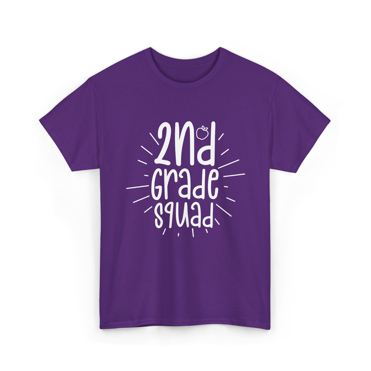 2nd Grade Squad School T-Shirt - Purple