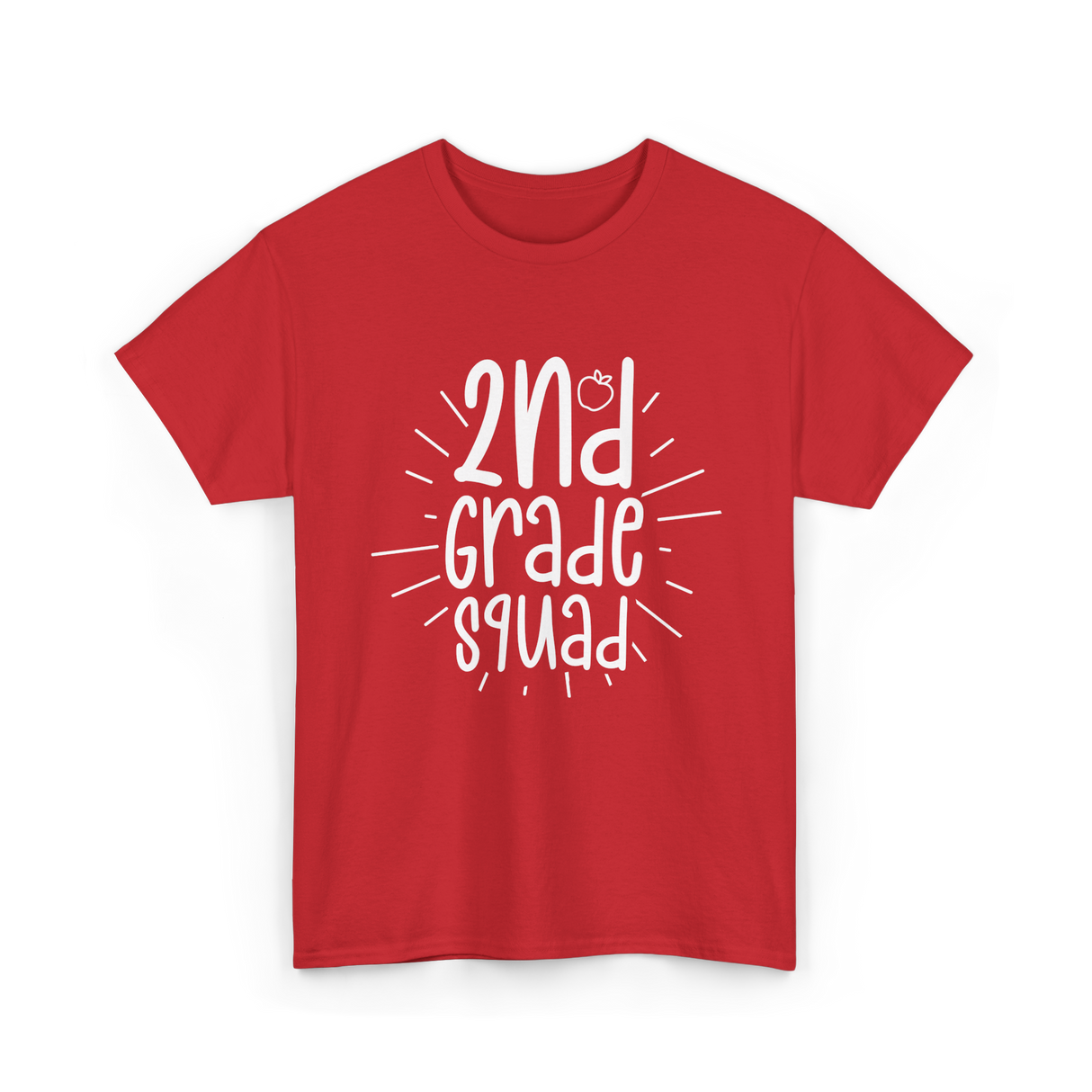 2nd Grade Squad School T-Shirt - Red
