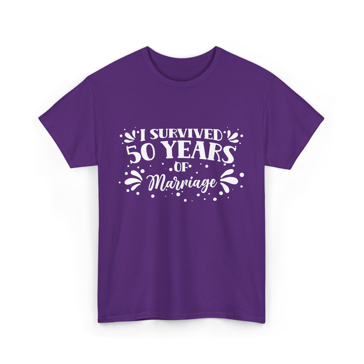 50 Years Marriage Anniversary T-Shirt - Purple