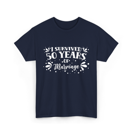 50 Years Marriage Anniversary T-Shirt - Navy