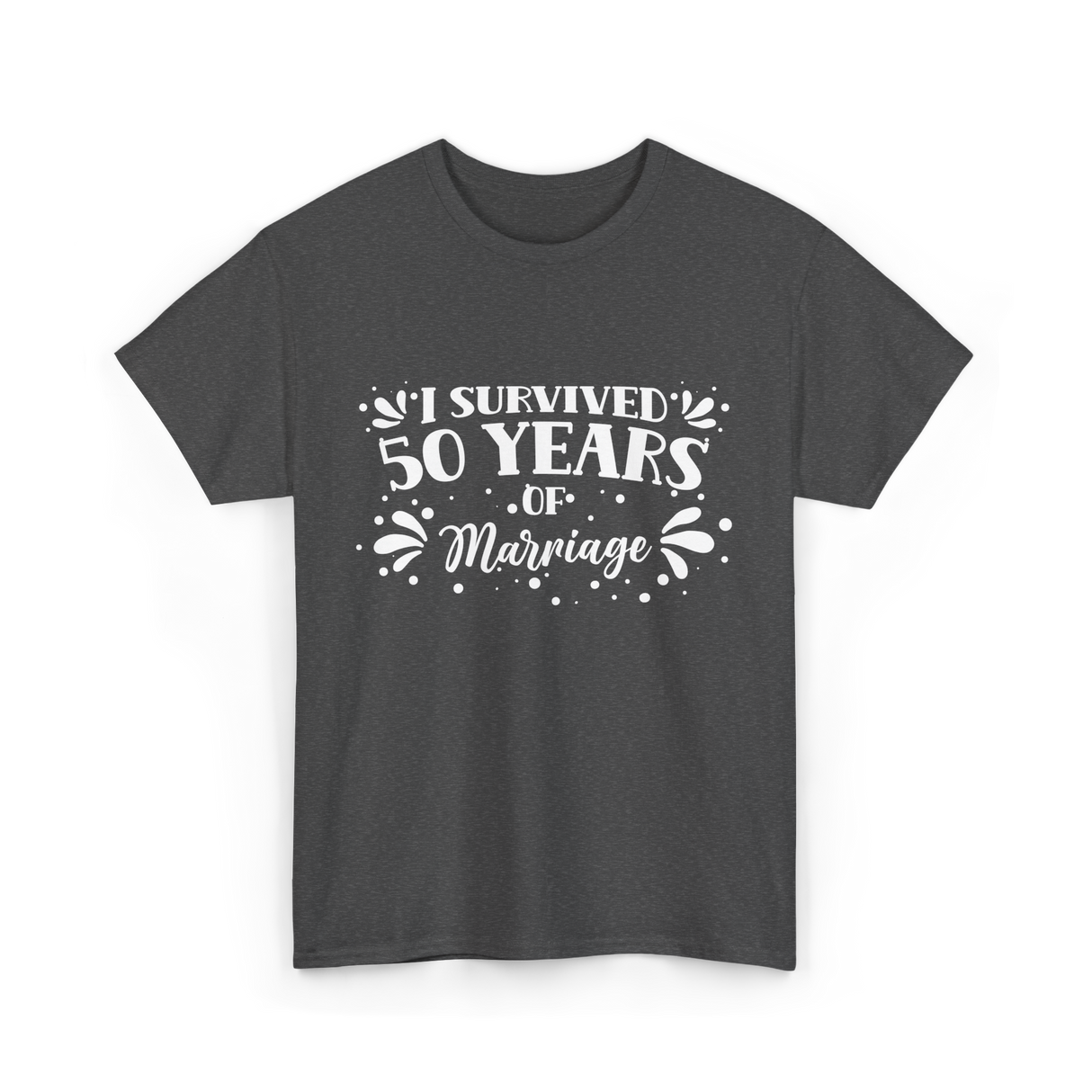 50 Years Marriage Anniversary T-Shirt - Dark Heather