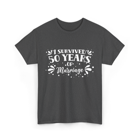 50 Years Marriage Anniversary T-Shirt - Dark Heather