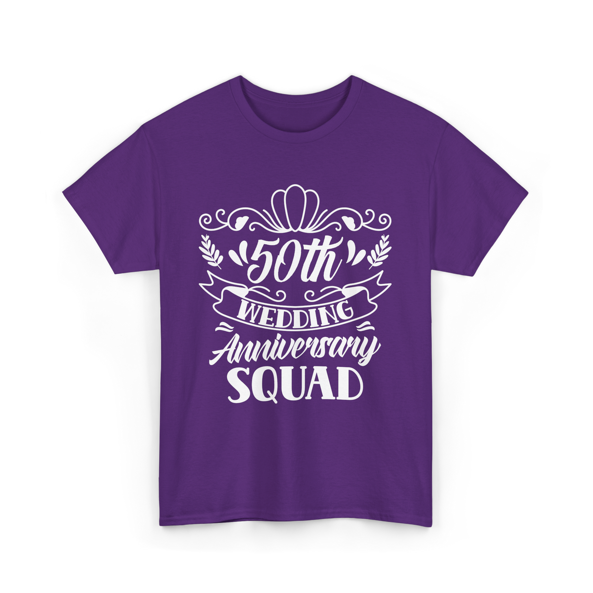 50th Wedding Anniversary Squad T-Shirt - Purple