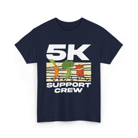 5K Support Crew Running T-Shirt - Navy