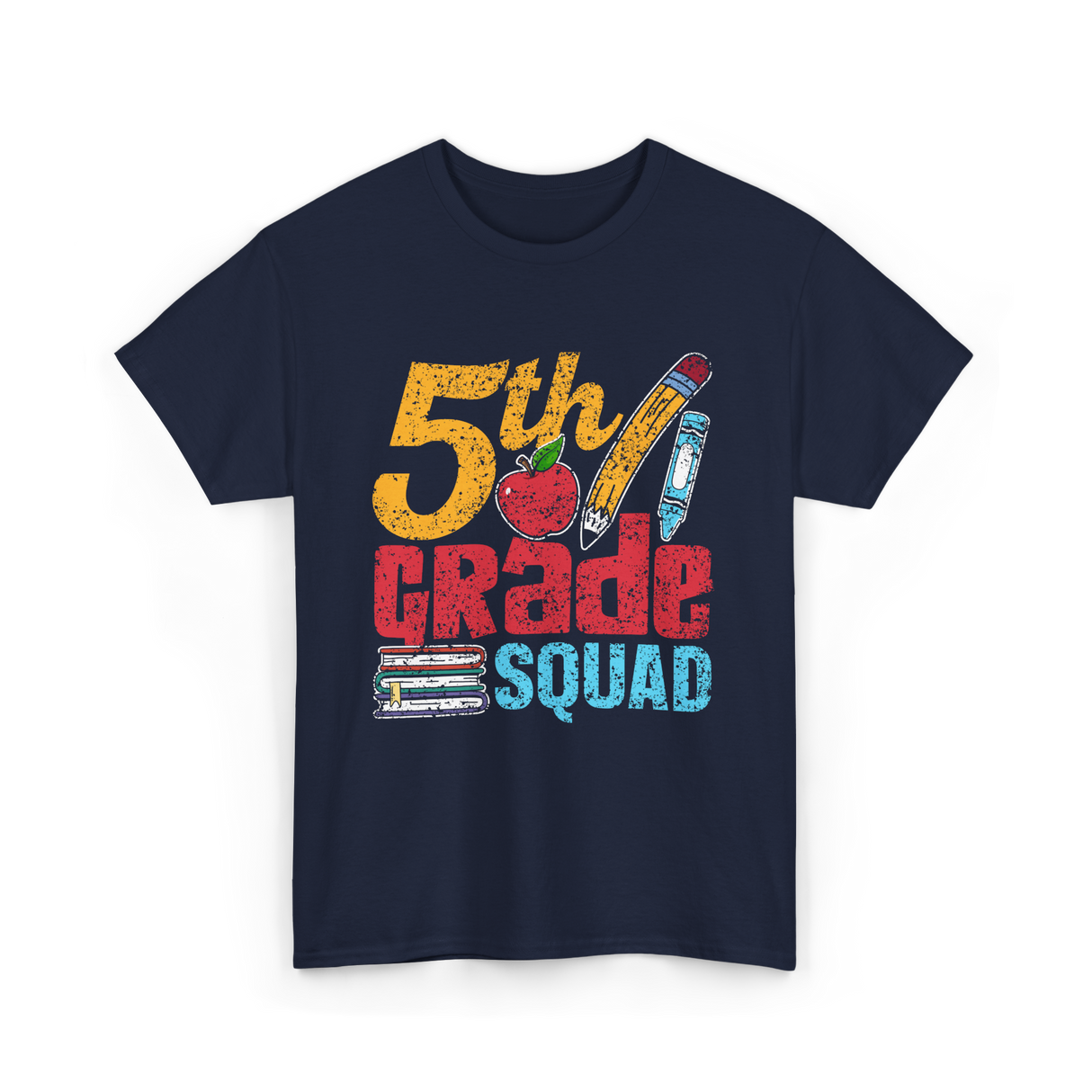 5th Grade Squad Kids T-Shirt - Navy