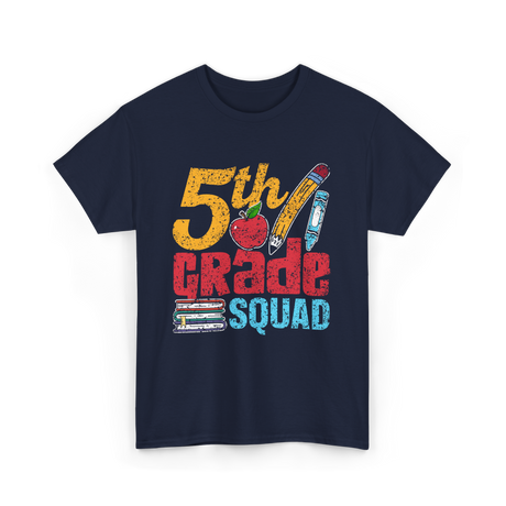 5th Grade Squad Kids T-Shirt - Navy