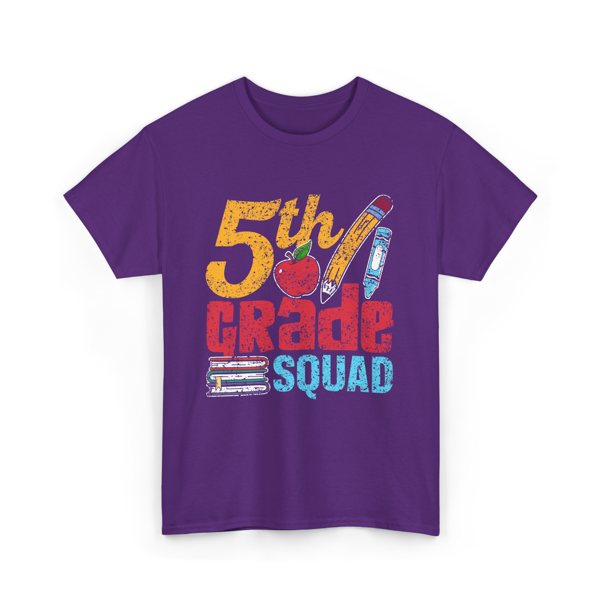 5th Grade Squad Kids T-Shirt - Purple