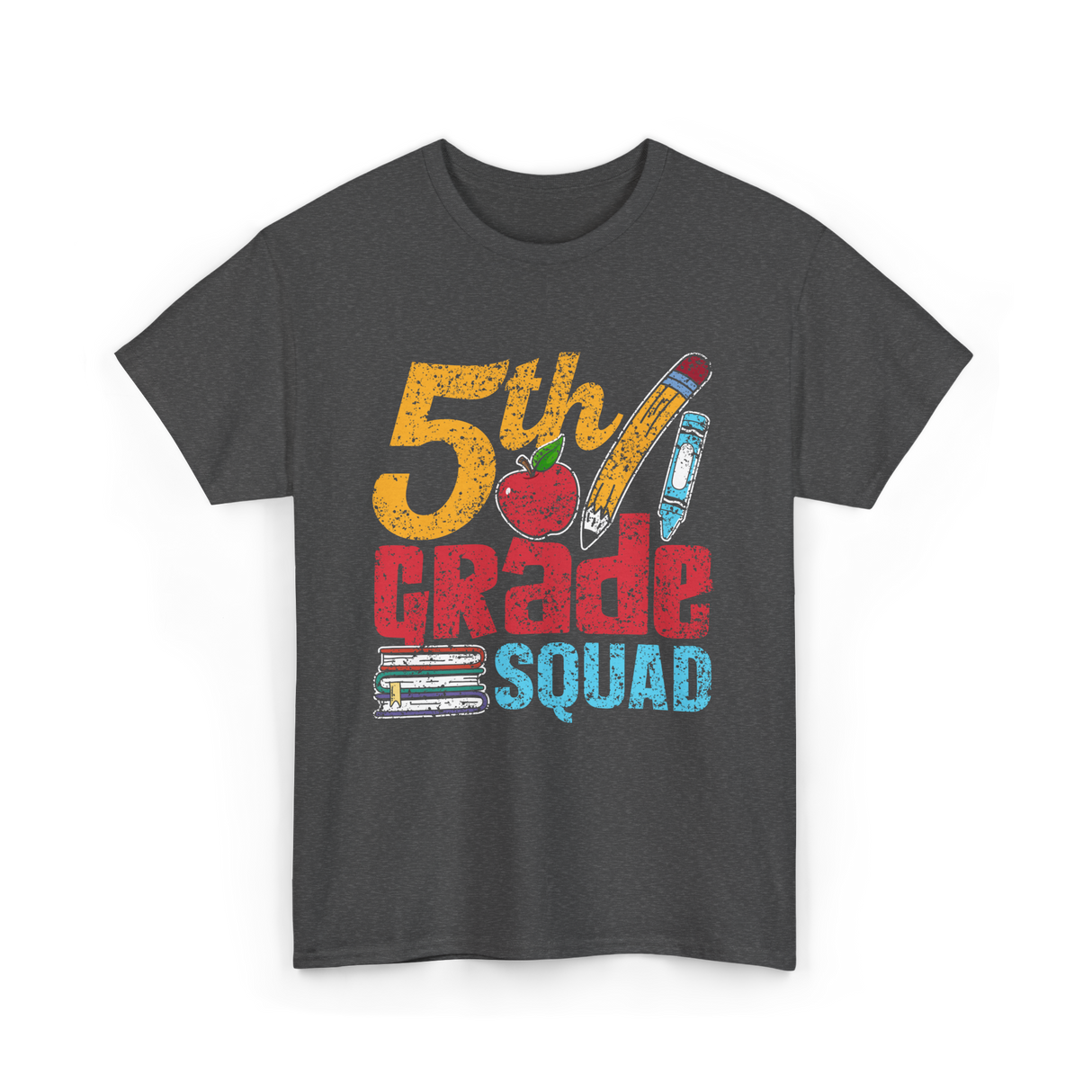 5th Grade Squad Kids T-Shirt - Dark Heather