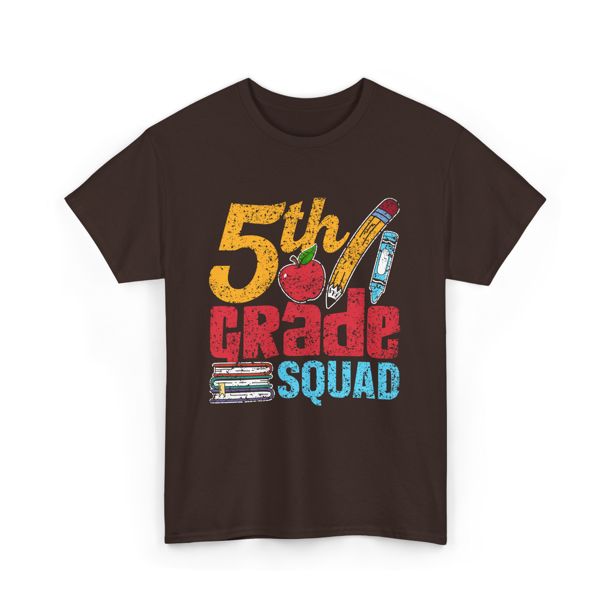 5th Grade Squad Kids T-Shirt - Dark Chocolate