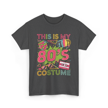80s Costume 1980s Retro Party T-Shirt - Dark Heather