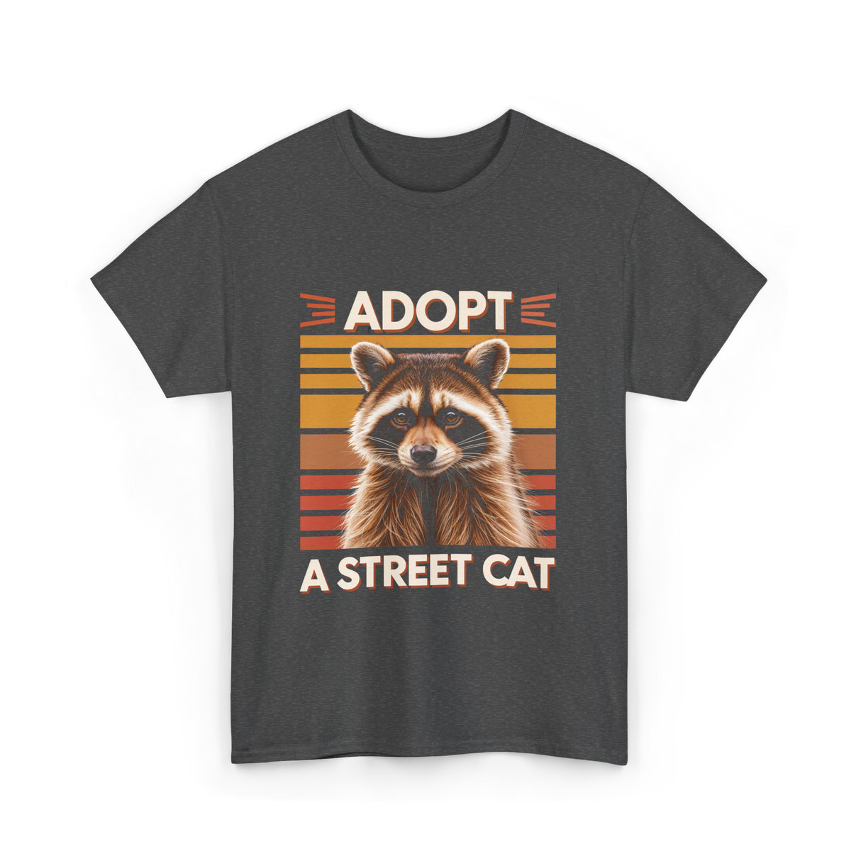 Adopt A Street Cat Cat Adoption T-Shirt - Dark Heather