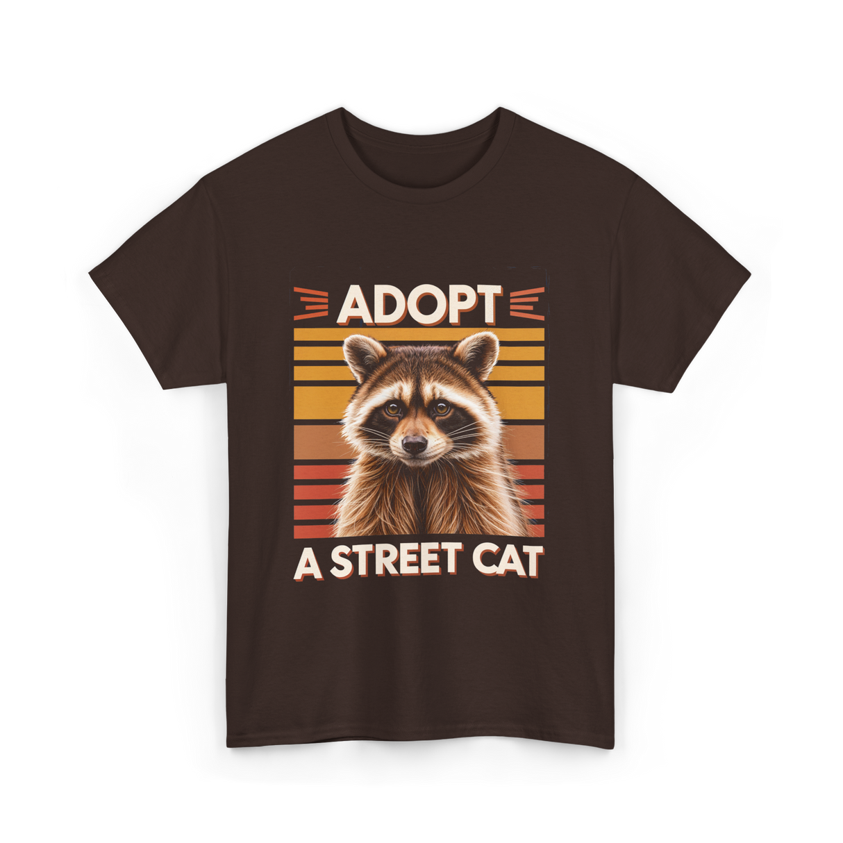 Adopt A Street Cat Cat Adoption T-Shirt - Dark Chocolate