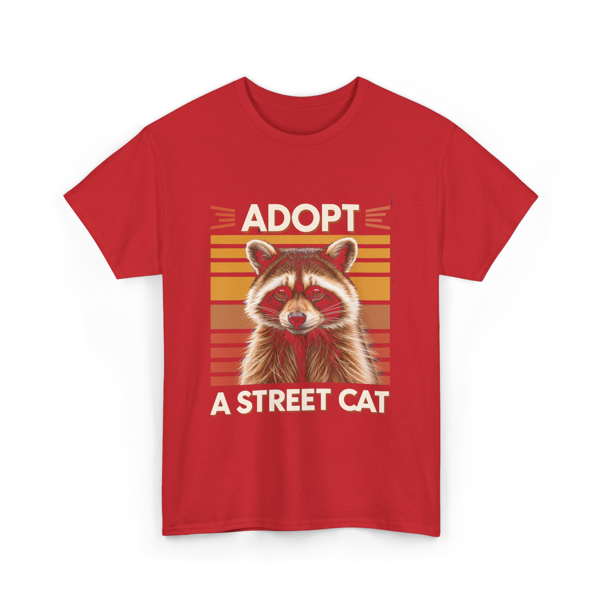 Adopt A Street Cat Cat Adoption T-Shirt - Red