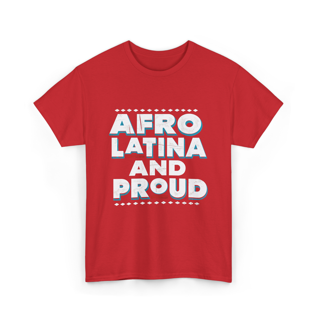 Afro Latina And Proud Identity T-Shirt - Red