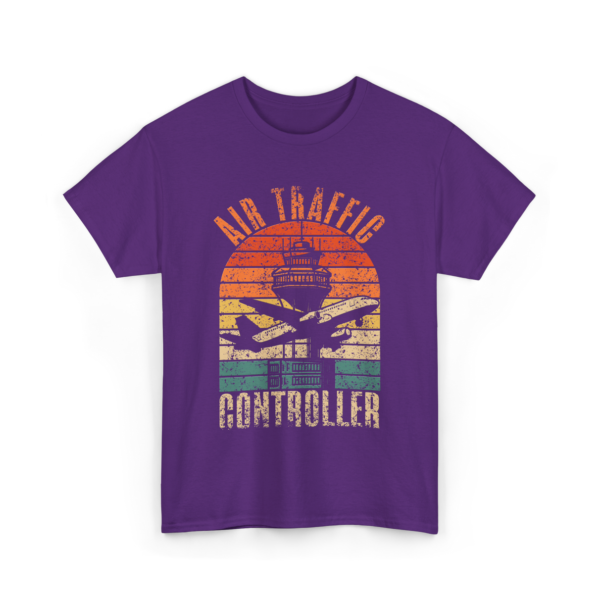 Air Traffic Controller Control T-Shirt - Purple