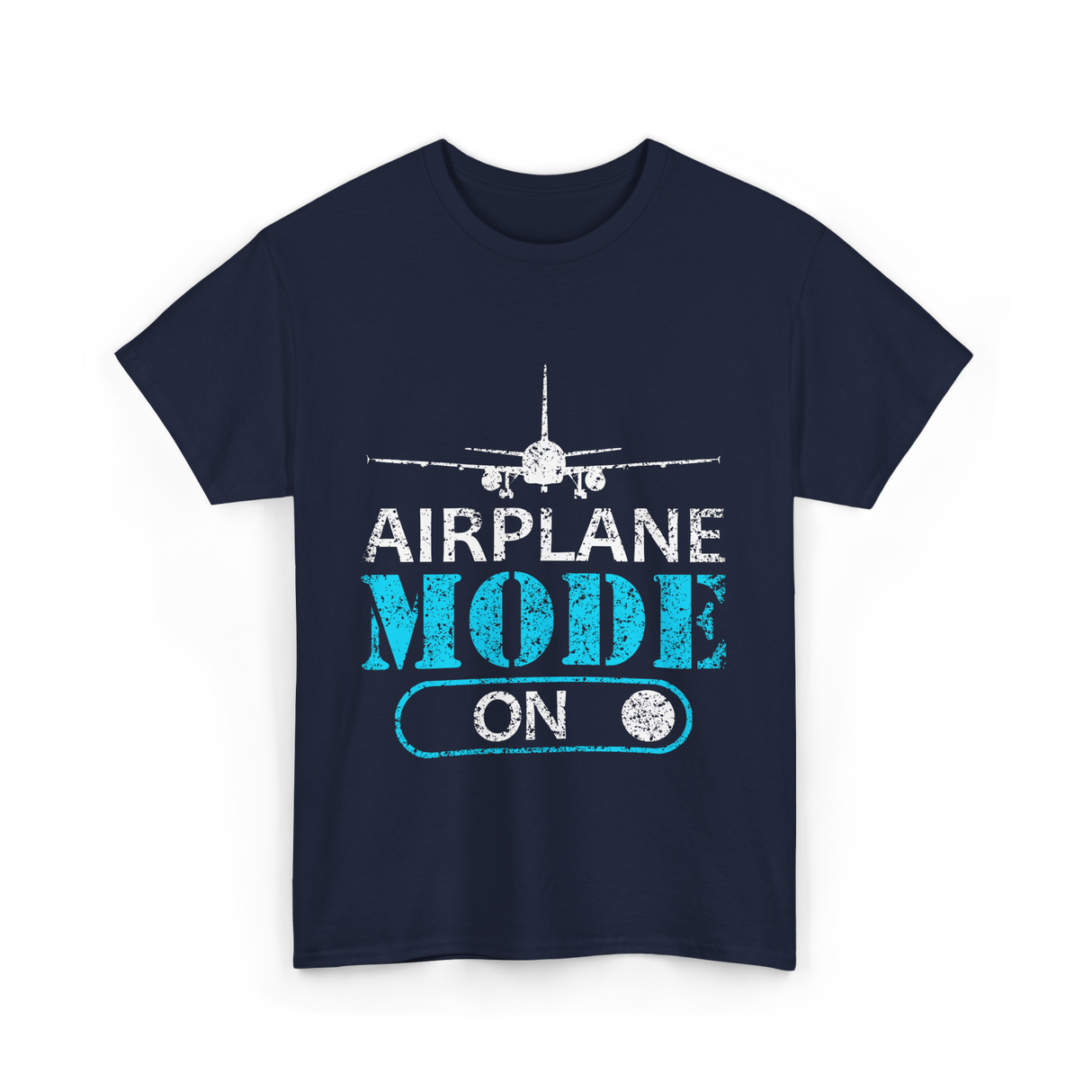 Airplane Mode On Aviation Pilot T-Shirt - Navy