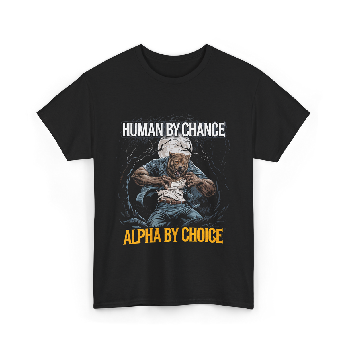 Alpha Wolf Pack T-Shirt - Black