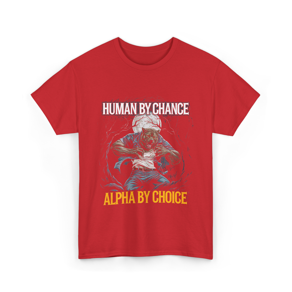 Alpha Wolf Pack T-Shirt - Red