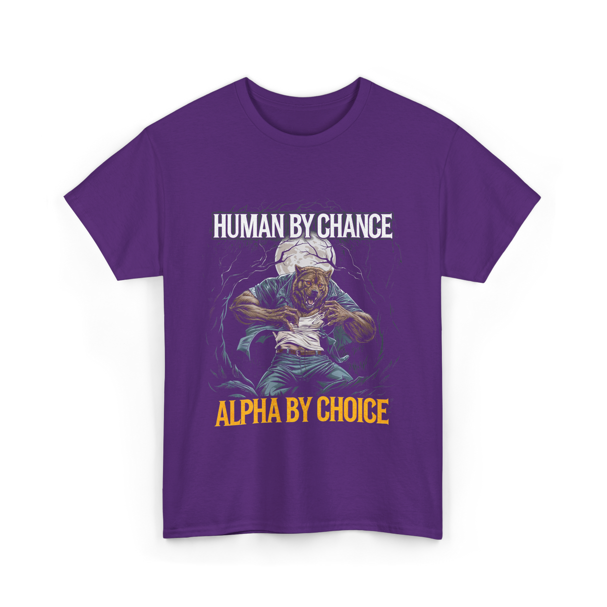Alpha Wolf Pack T-Shirt - Purple