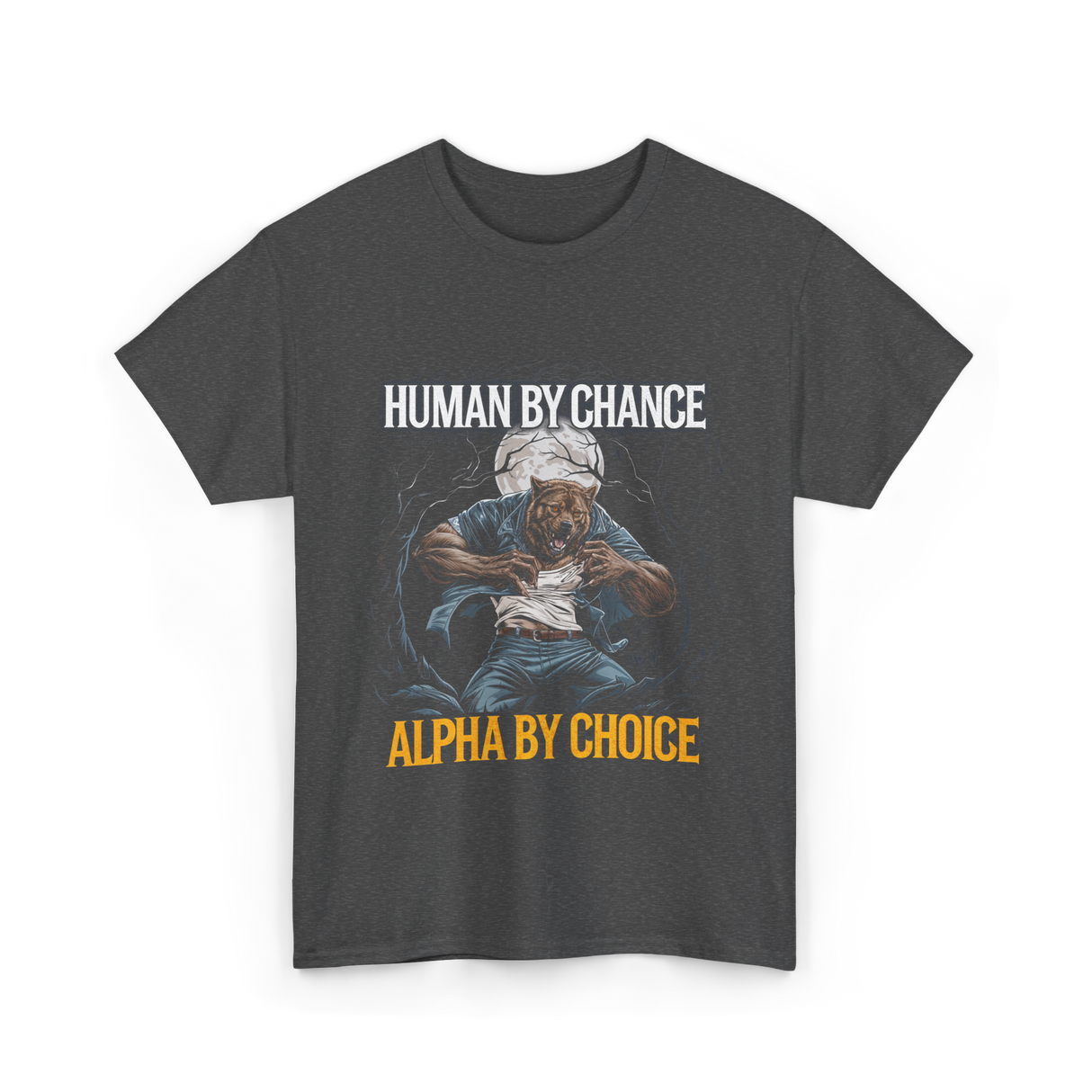 Alpha Wolf Pack T-Shirt - Dark Heather