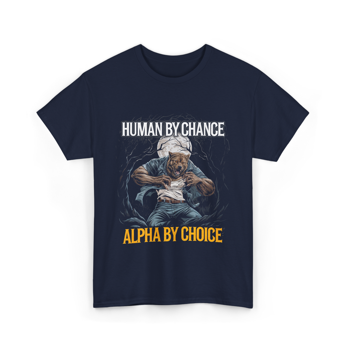 Alpha Wolf Pack T-Shirt - Navy