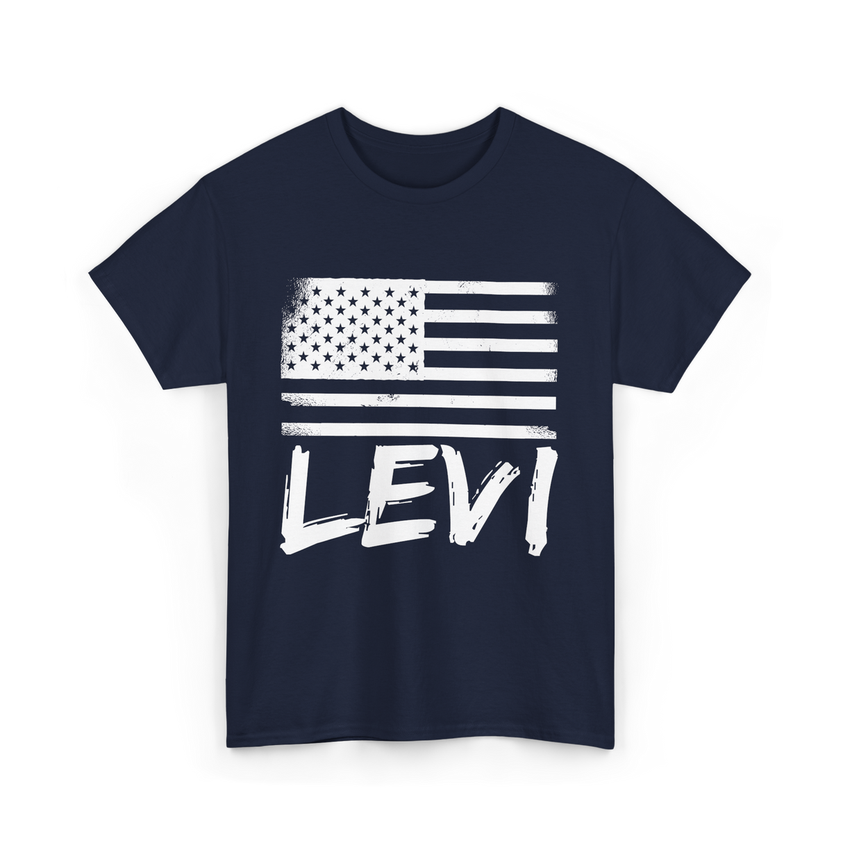 American Flag Citizenship Patriotism T-Shirt - Navy