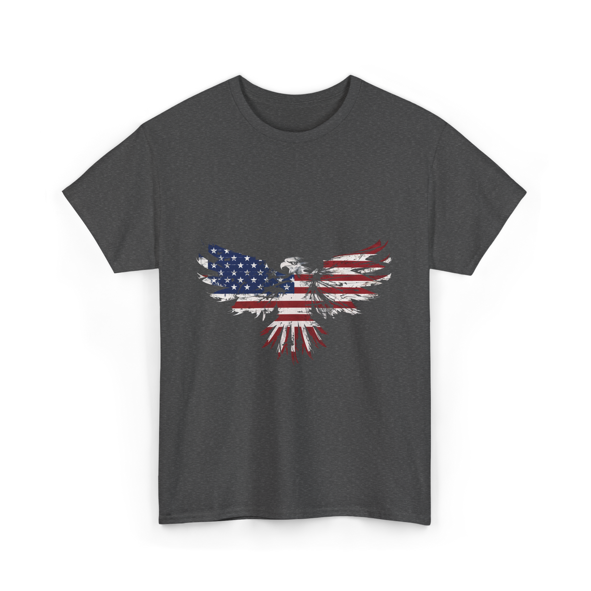 American Flag Eagle American Eagle T-Shirt - Dark Heather