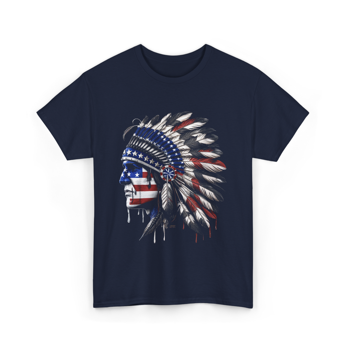 American Patriotism Native T-Shirt - Navy