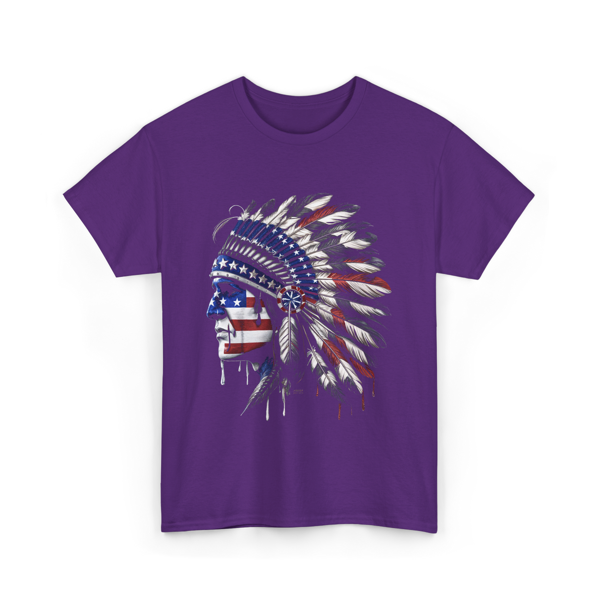 American Patriotism Native T-Shirt - Purple