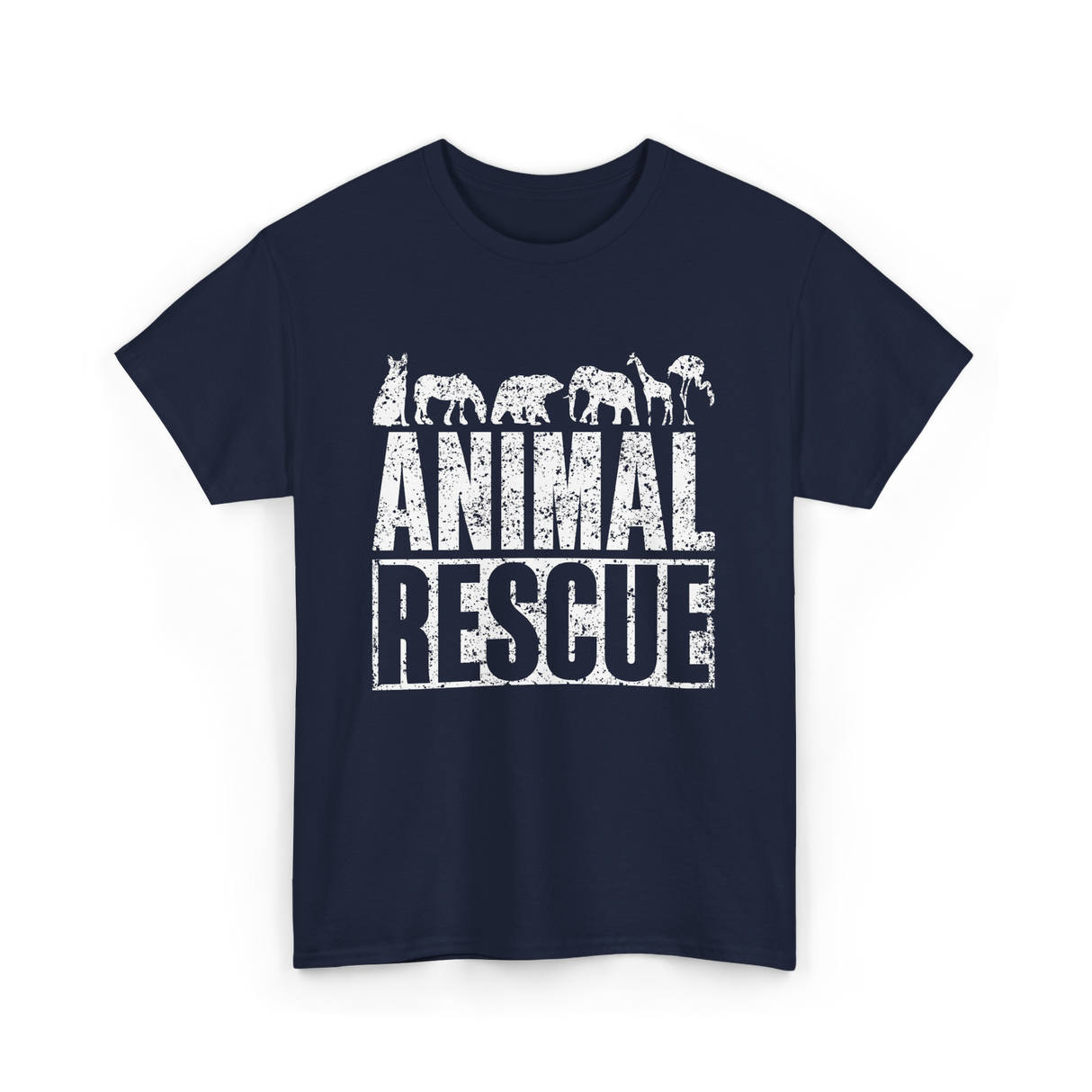 Animal Rescue Animal Welfare T-Shirt - Navy