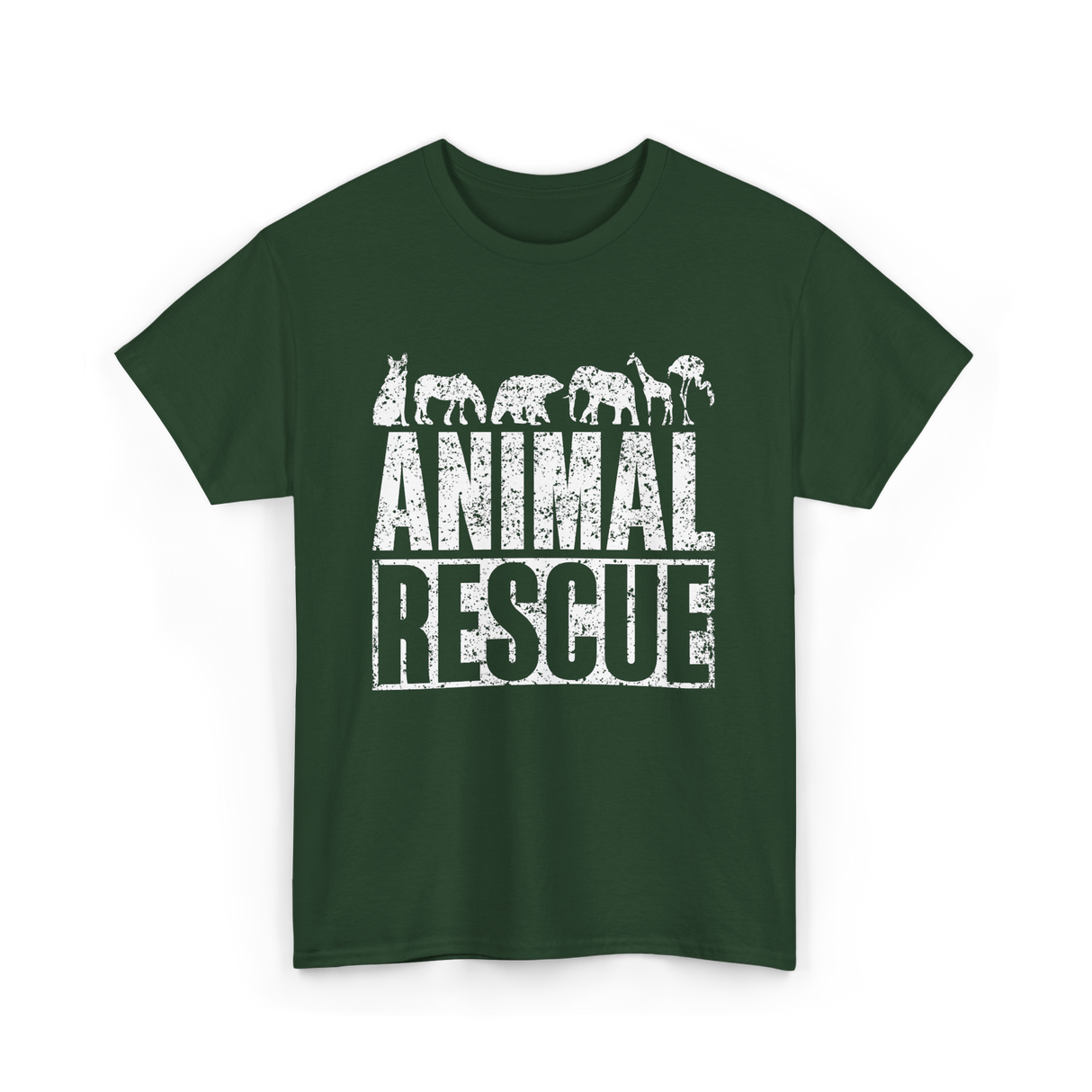 Animal Rescue Animal Welfare T-Shirt - Forest Green