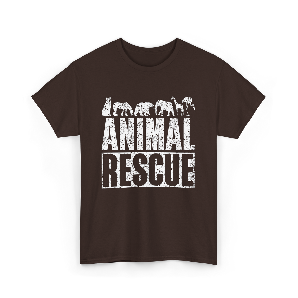 Animal Rescue Animal Welfare T-Shirt - Dark Chocolate