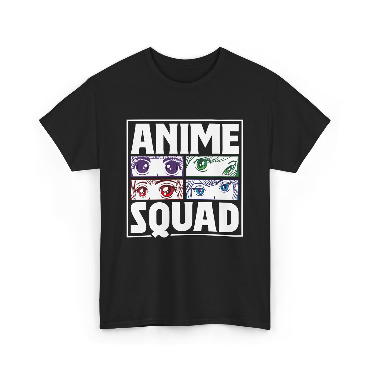 Anime Squad Anime Fans T-Shirt - Black
