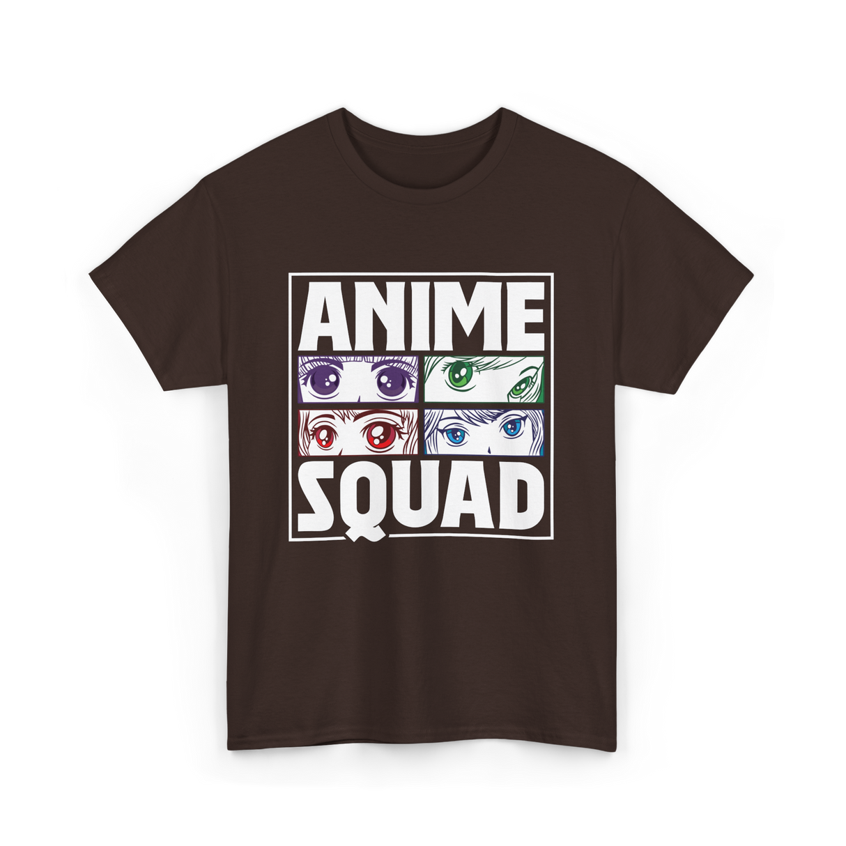 Anime Squad Anime Fans T-Shirt - Dark Chocolate