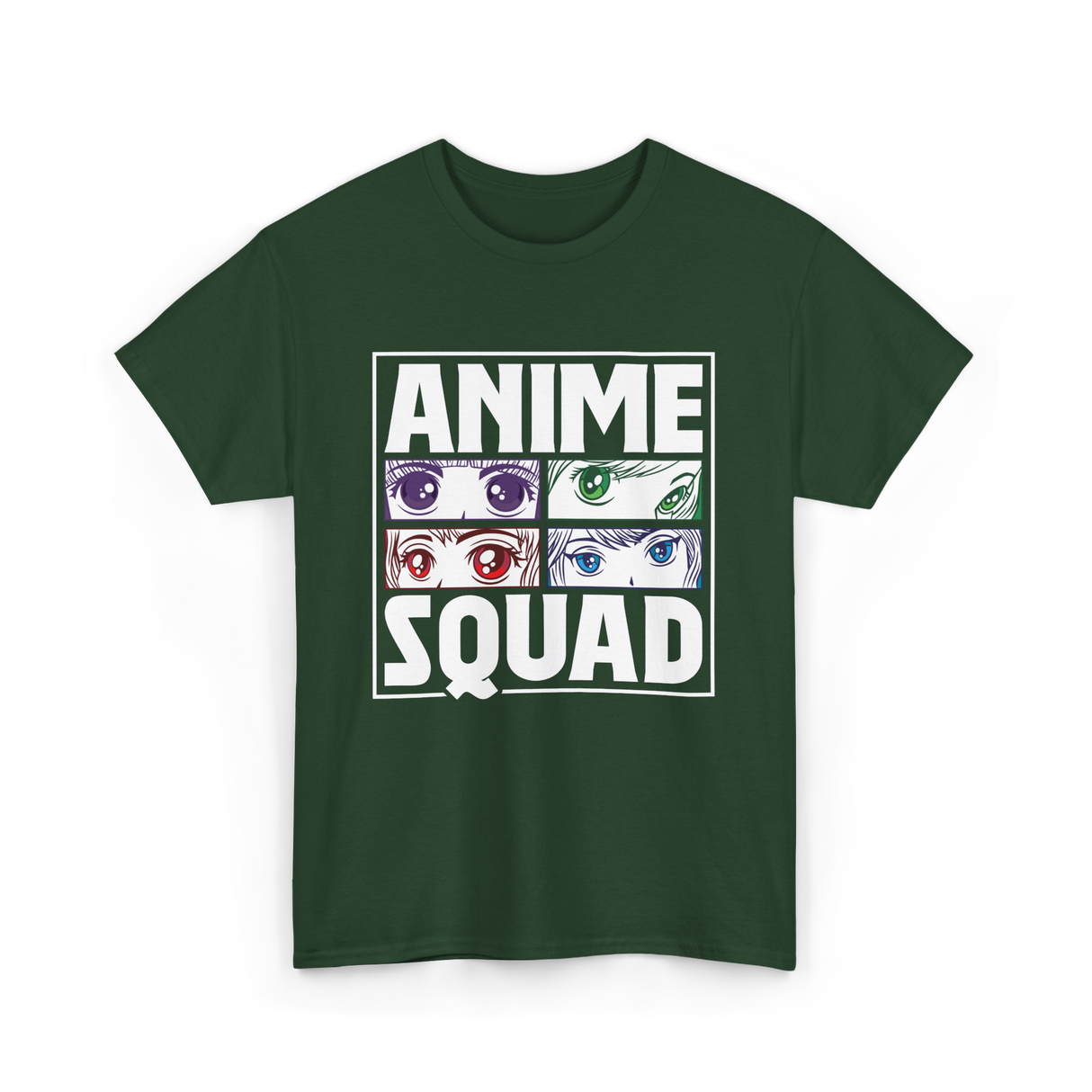 Anime Squad Anime Fans T-Shirt - Forest Green