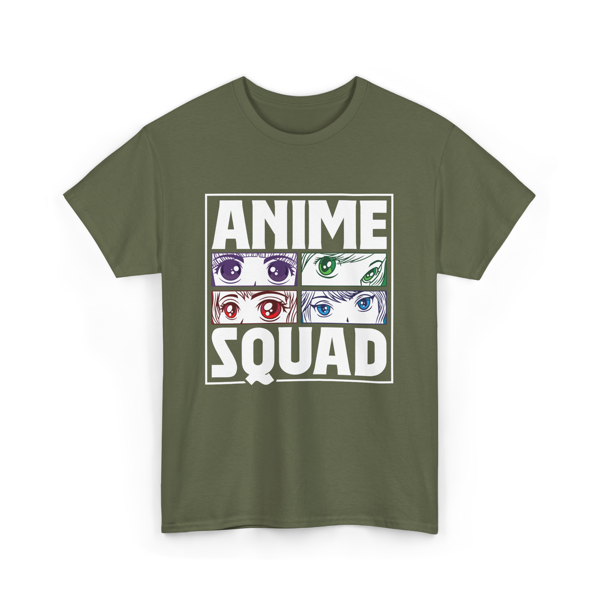 Anime Squad Anime Fans T-Shirt - Military Green