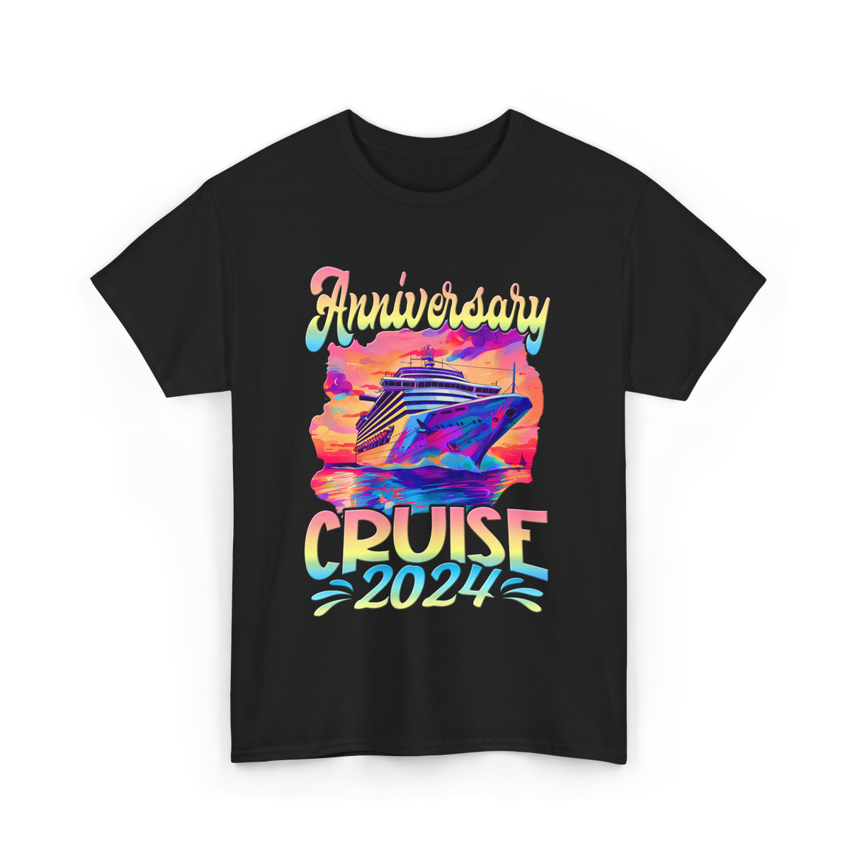 Anniversary Cruise 2024 Cruise T-Shirt - Black